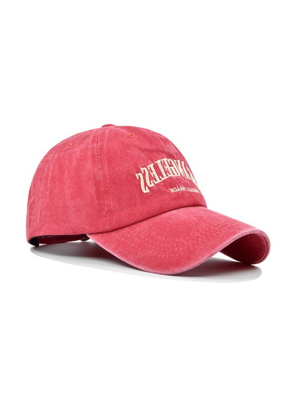 Gorra de béisbol con bordado de letras y lavado vintage-1